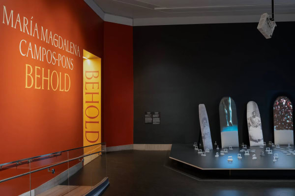 Campos-Pons soon added video and audio to her installations, notably “Spoken Softly With Mama,” an influential work from 1998 that visitors to “Behold” encounter as they enter the exhibition. Paula Abreu Pita