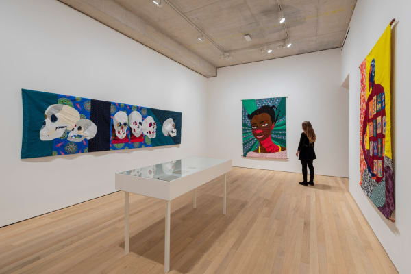 Works by Christopher Myers presented by James Cohan in a rented space at No. 9 Cork Street, a new Frieze venture.Credit...Christopher Myers and James Cohan; Deniz Guzel/Frieze