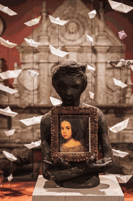 Installation view of “The Word Shimmering Sea.” Photo: Alfonso Lozano.