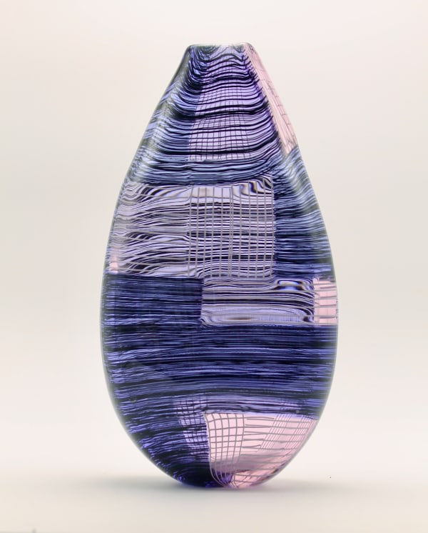 Scott Benefield, Black Thread & Pink Pinstripe Tile