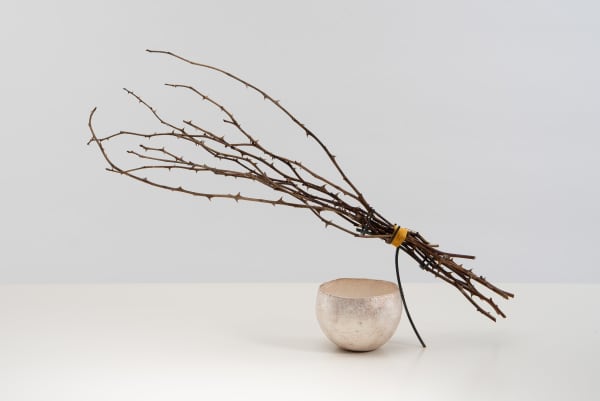 Stuart Cairns, Large Hedgerow Vessel With Wild Rose Thorns