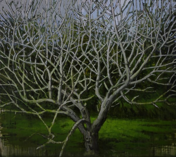 Omar Fakhoury, Stone, 2024, Acrylic on linen