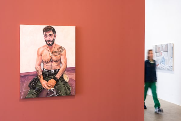 Maysam Hindy, Grieve, 2022, 80 x 110 cm, Acrylic on canvas
