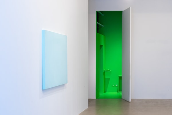 Close ups of CALINE AOUN‘s "Are androids covered with electric dew?," at Marfa’, Beirut, 2023