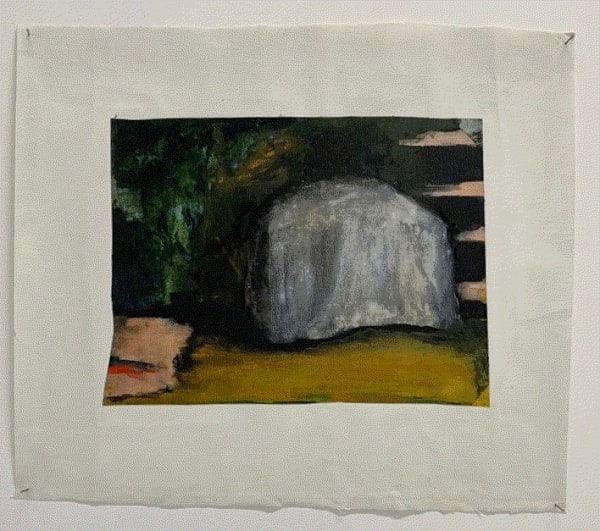 Tamara Al Samerraei, Backyard, 2020 Acrylic on canvas, 27 x 20.5 cm