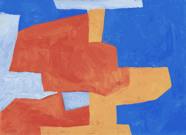 Serge Poliakoff, Rouge, bleue et jaune, c.1964