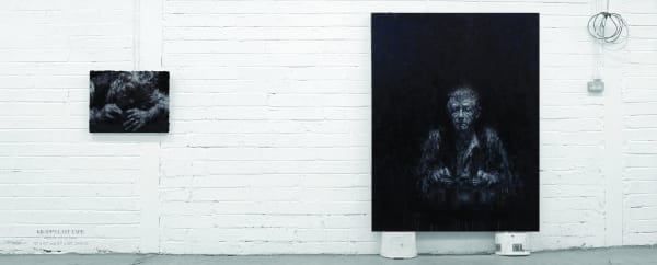 Krapp's Last Tape, 2006 oil on canvas 72 x 52 inches oil on canvas 20 x 28 inches