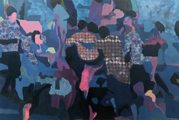 Midnight Mass, 2021 oil on canvas 48 x 72 inches