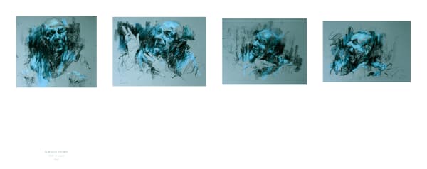 Nagg's Story, 2006 chalk on paper variable dimensions