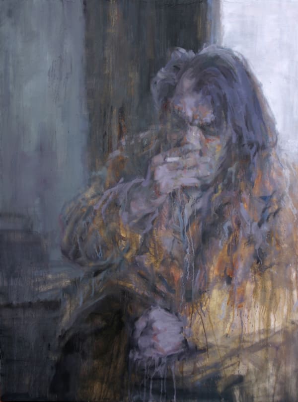 Johnny 'Pops' Connors, 2008 oil on board 48 x 36 inches