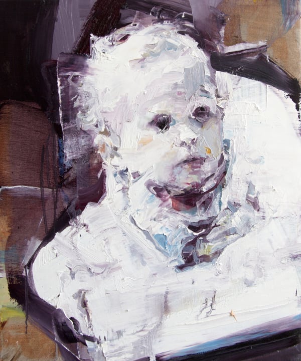 F, 2014 oil on canvas 24 x 20 inches