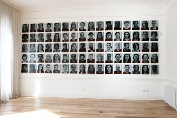 Import, 2009 oil on canvas 96 x 264 inches total dimension (composed of 80 individual canvases 17 x 13.5 inches each)