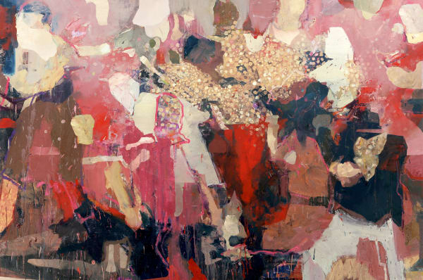 The Urge to Become Fire, 2021 oil on canvas 48 x 72 inches