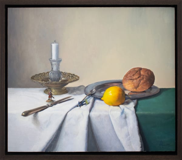 Zarahn Tūwharetoa Southon Kōtuku, 2024 Oil on board 30 x 35 cm (unframed) 33 x 38 cm (framed) Signed & dated 2024