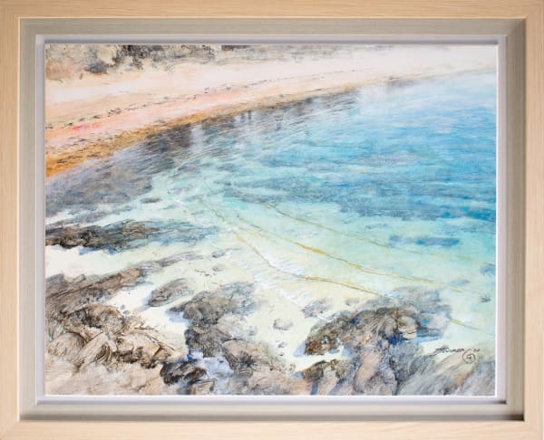 David Barker Shallows, 2020 Oil on board 52 x 66 cm Signed & dated 2020