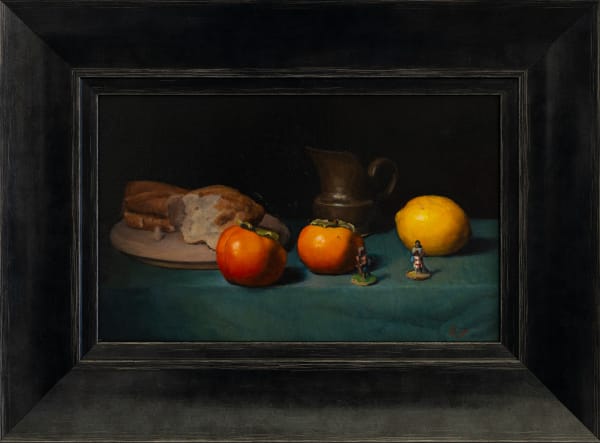 Zarahn Tūwharetoa Southon Rebel Country, 2025 Oil on board 18.5 x 29 cm (unframed) 31 x 42.5 cm (framed) Signed & dated 2025