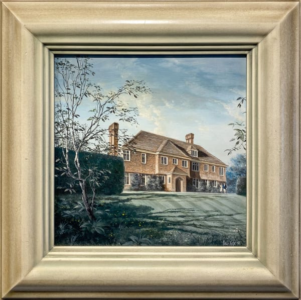 Felix Kelly Oldany House Overlooking the River Alde Near Aldeburgh, Suffolk, 1955 Oil on board 28 x 28 cm Illustrated: 'Country Life', September 12, 1957 Signed & dated 1955