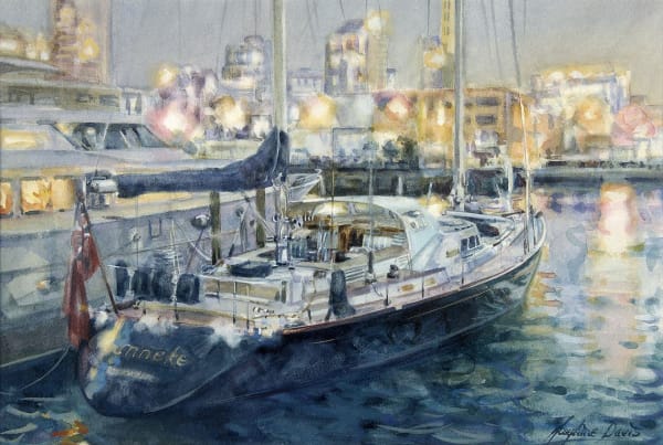 Josephine Davis, The Super Yacht Yanneke, Viaduct Basin, 2002
