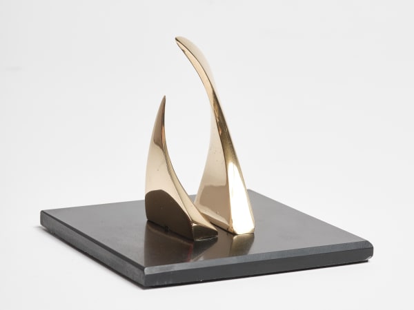 Margaret Lovell Duette P, 2010 Bronze on slate 9 x 9.6 x 9.6 cm Ed. 4/6 2010