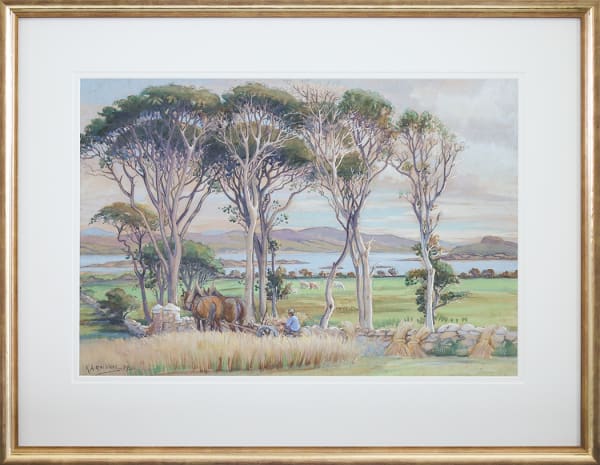 Katherine (Kitty) Airini Vane, Harvesting, 1939