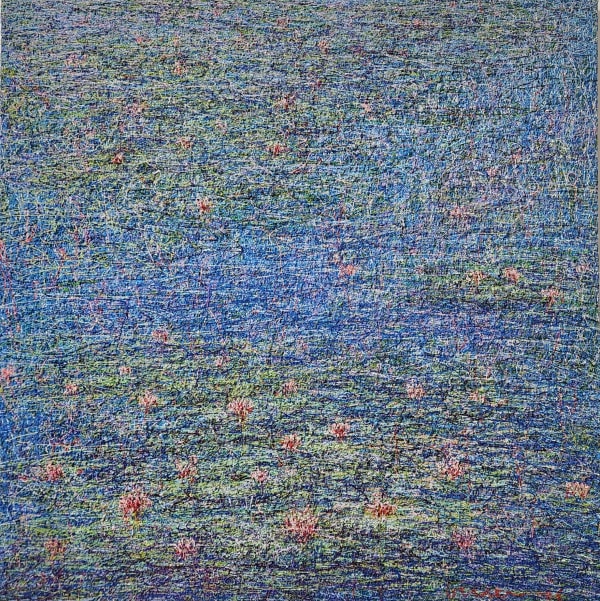 Hyeeun KANG Line-piece 2516, 2025 Oil on panel 80x80cm