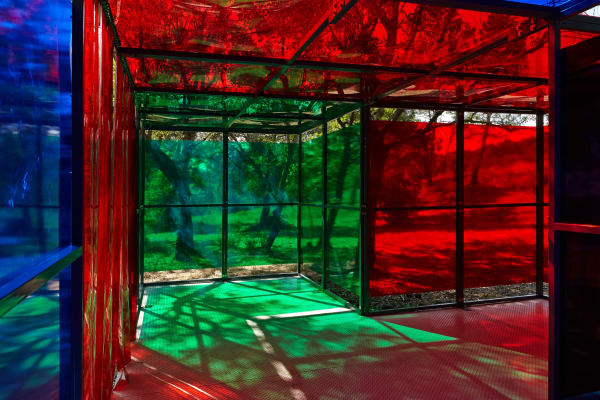Carlos Cruz-Diez, Chromosaturation pour une allée publique, 1965-2012
