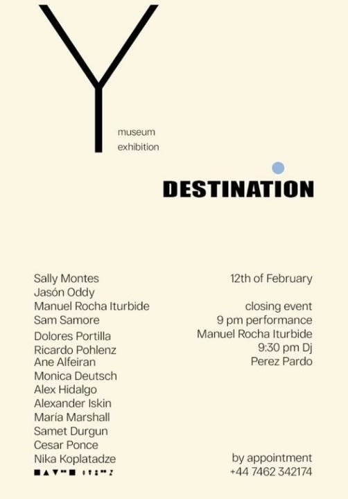 Sam Samore group show "DESTINATION"