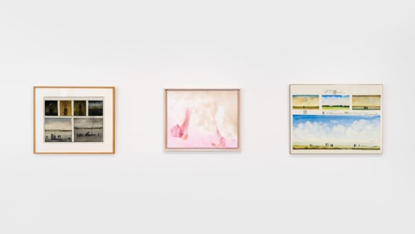 art installation at thomas brambilla gallery featuring works by robert feintuch and saul steinberg in art gallery bergamo