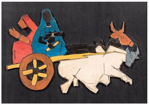 Husain Toy Ox Cart