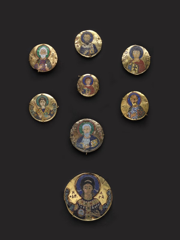 A group of roundels with saints, Byzantine Empire, late 11th - early 12th century