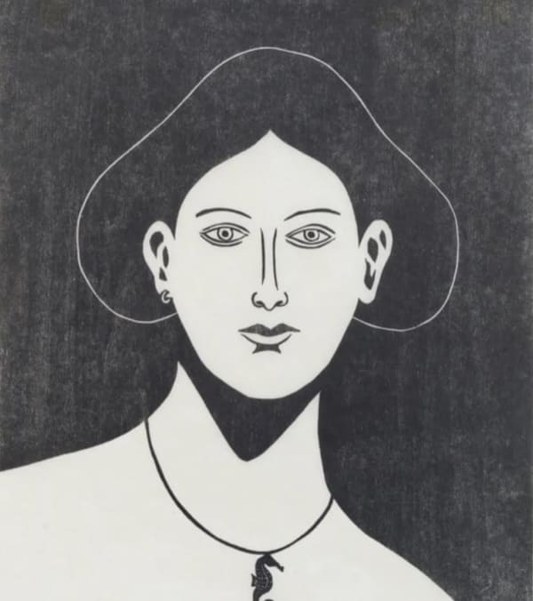 Nicolas Party - Portrait of a Seahorse Necklace, 2021