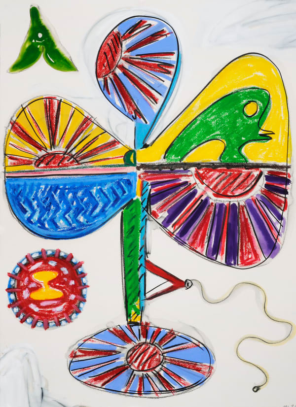 Design for a Kite, Mixed Media on Paper, 30x22", 2025