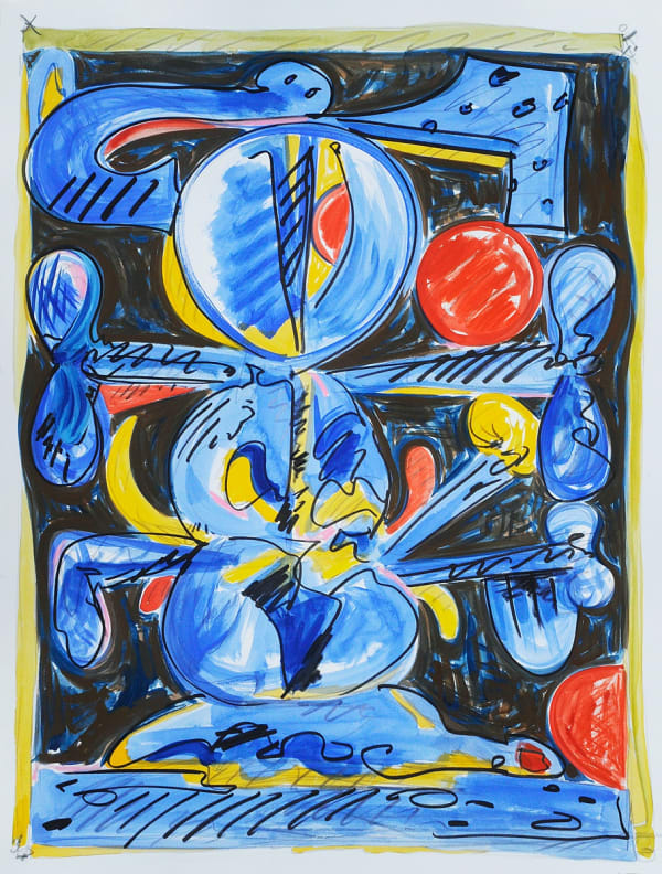 Spirit of Nature, Gouache, Marker, and Pencil on Paper, 30x22", 2015
