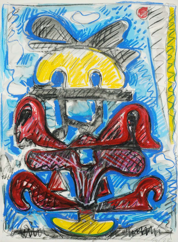 Spirit of Nature, Mixed Media on Paper, 24x18", 2022