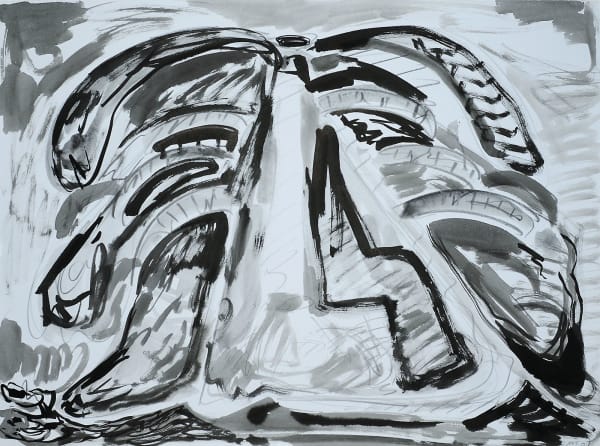 Volcano, Ink and Pencil on Paper, 22x30", 2007