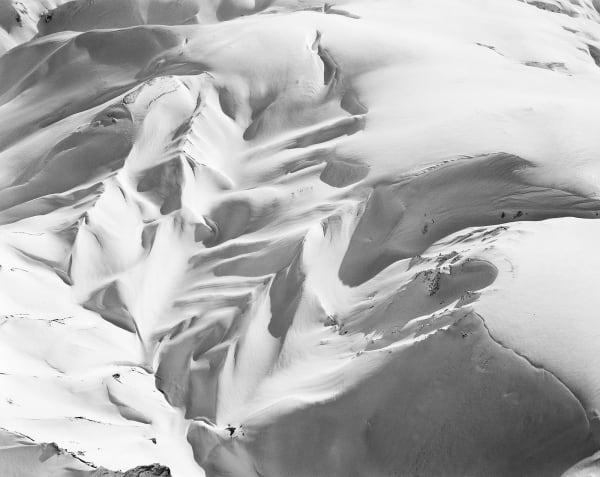 Aerial View, Suðurland, Iceland, 2015 Selenium Toned Silver Gelatin Print 16x20" Edition of Three