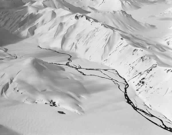 Aerial View, Suðurland, Iceland, 2015 Selenium Toned Silver Gelatin Print 16x20" Edition of Three
