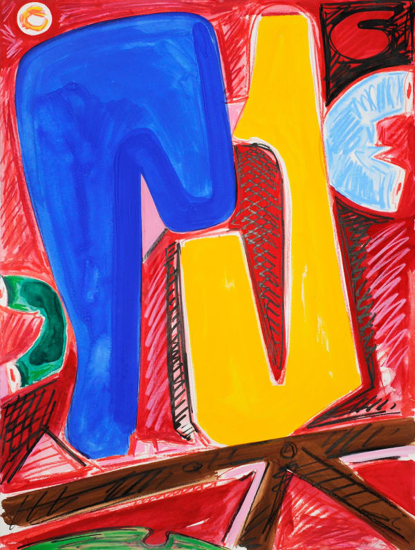 Untitled, Mixed Media on Paper, 30x22", 2025