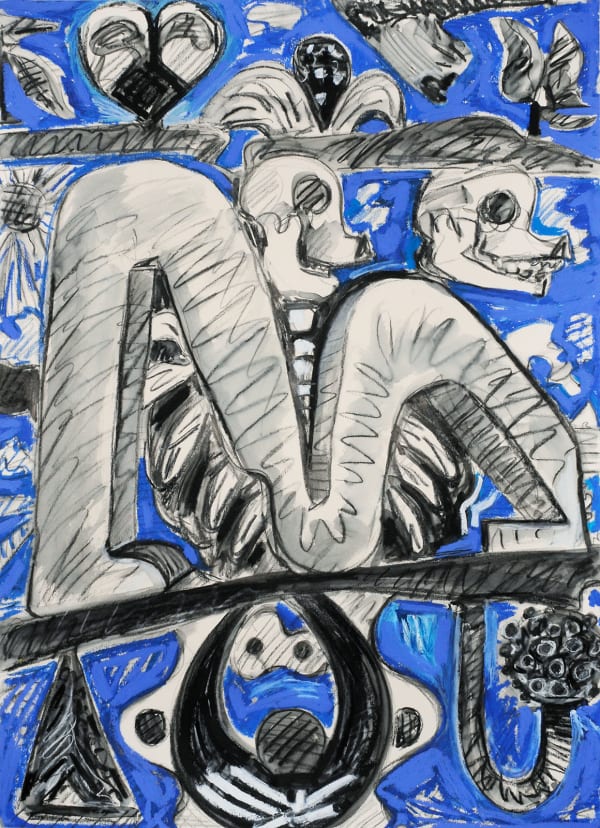 The M stands for Macintyre, Mixed Media on Paper, 30x22", 2023