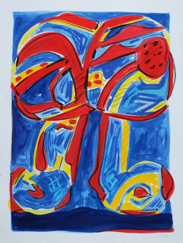 Shorty 1, Mixed Media on Paper, 30x22", 2017