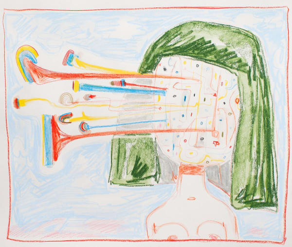 Sketchbook Page, Crayon on Paper, 11x14", 2009