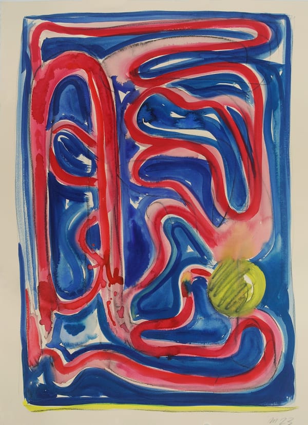 Untitled, Gouache on Paper, 30x22", 2023
