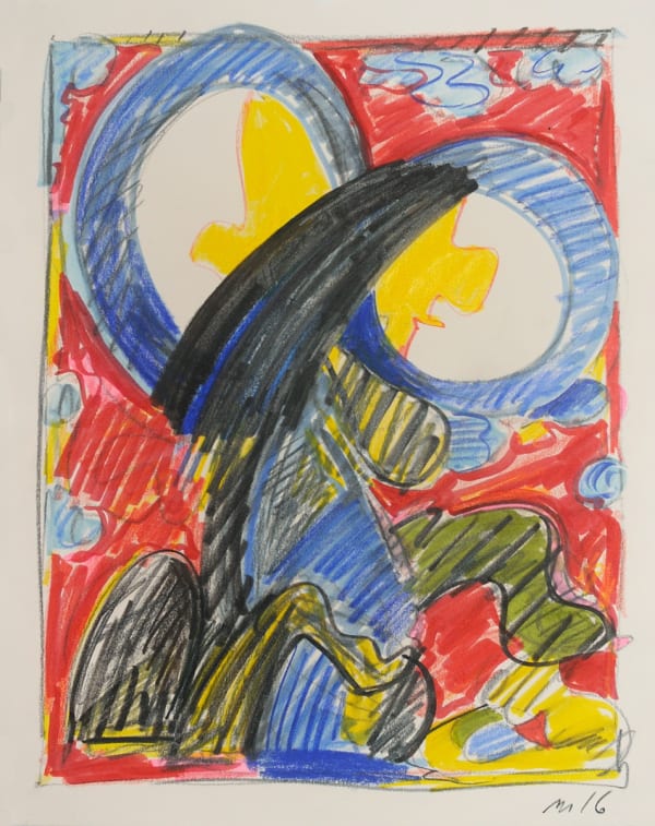 Sketchbook Page, Pencil and Marker on Paper, 2016