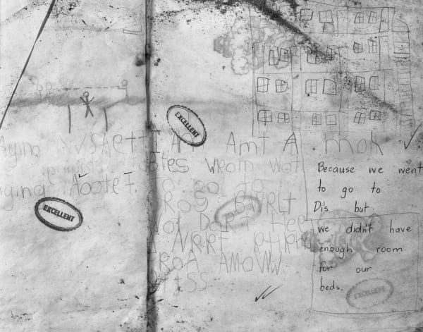 Work Book Found Floating in Lake Rototrua, Rotorua, New Zealand, 1995 Archival Pigment Print on Moab Entrada Rag, Image Size, 8x10", Paper Size, 17x21" Edition of Three