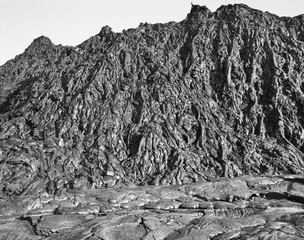 Recent Lava Flow, Hilina Pali, East Rift Zone, Hawai'i, 2011 Selenium Toned Silver Gelatin Print 16x20" Edition of Three
