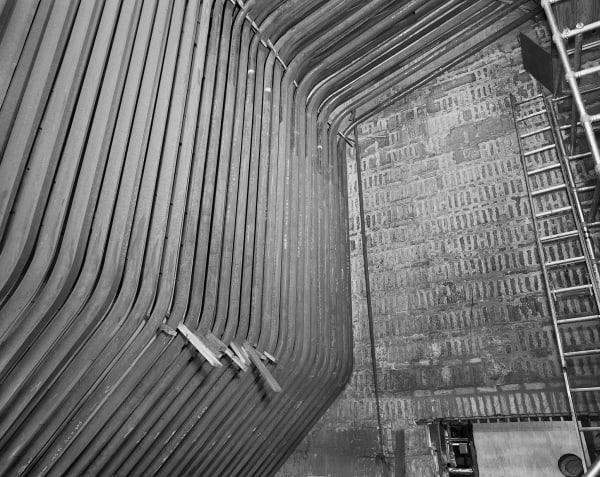 Pipe Repair, Andrews Sugar Factory, St. Joseph, Barbados, 2007 Selenium Toned Silver Gelatin Print, 20x24" Archival Pigment Print on Moab Entrada Rag, 17x21" Edition of Three