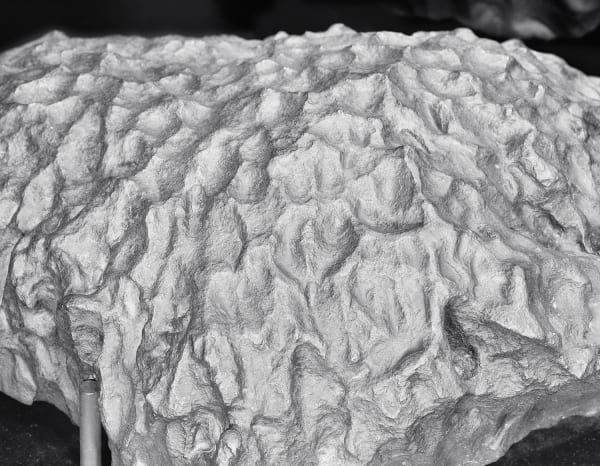 Iron Meteorite, Detail of Regmaglypts Along Surface, Smithsonian Natural History Museum, Washington D.C., 2007 Archival Pigment Print on Moab Entrada Rag, Image Size, 8x10", Paper Size, 17x21" Edition of Three