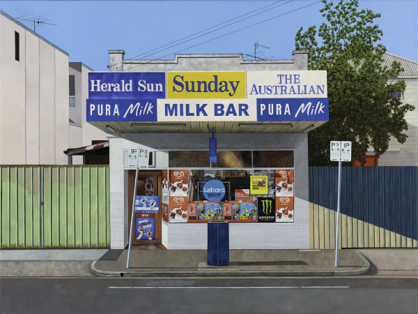 Donovan Christie, Milk & Paper, 2022, Oil on linen, 90cm x 120cm