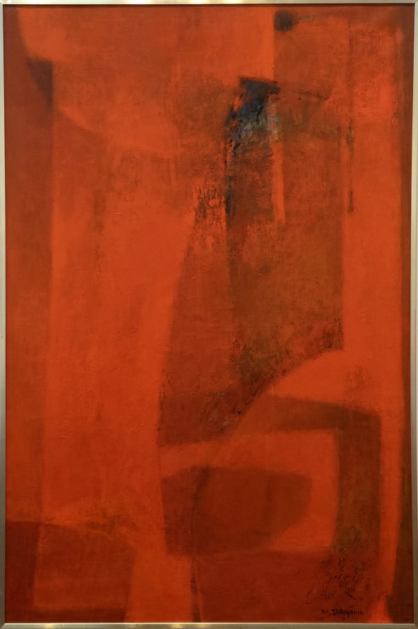 abstract oil painting by Michio Takayama