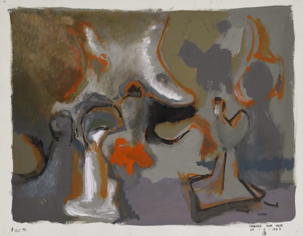 abstract painting by Wolcott Ely